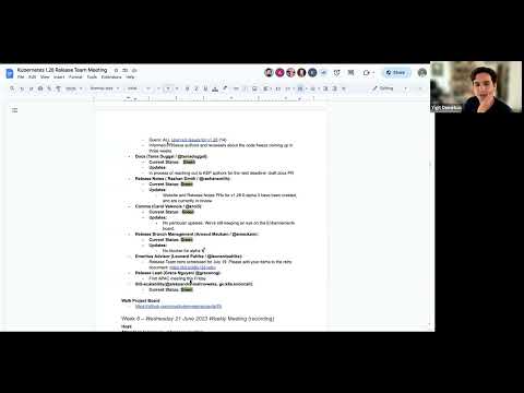 Kubernetes Release Team Meeting