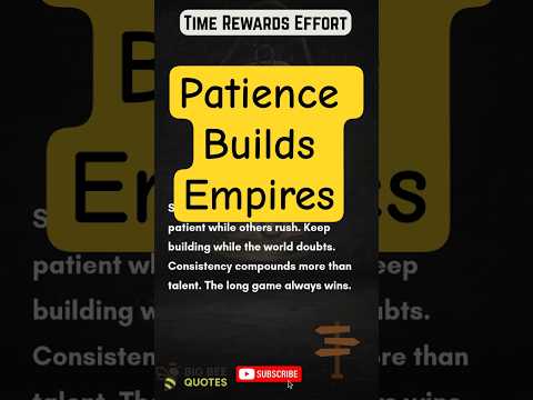 Patience Builds Empires | #shorts #BillGates #quote #motivation #selfhelp  #quotes