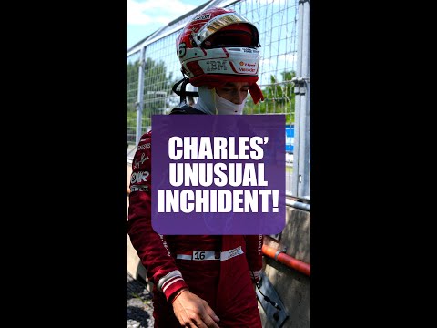 Charles #Leclerc nabrak dinding pembatas! #ferrari #formula1 #charlesleclerc #shorts