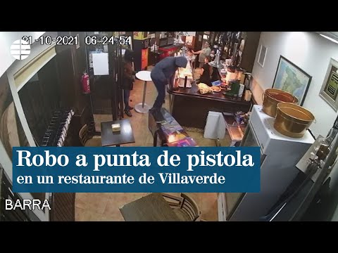 Dos encapuchados roban a punta de pistola en un restaurante de Villaverde