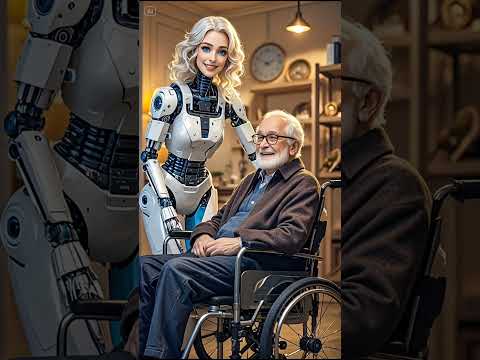 Future of Caregiving: Robot Nurse Helping Elderly | Emotional Moment #ai #shorts