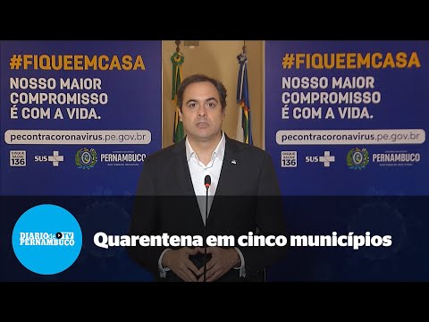 Governo estadual decreta quarentena em cinco munic�pios a partir de s�bado