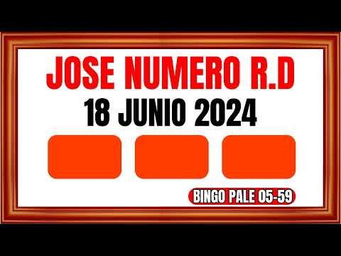 NUMEROS DEL DIA  MARTES 18 DE JUNIO DE 2024 - BINGO PALÉ 05-59