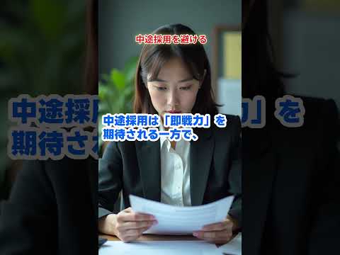 中途採用を避ける #shorts