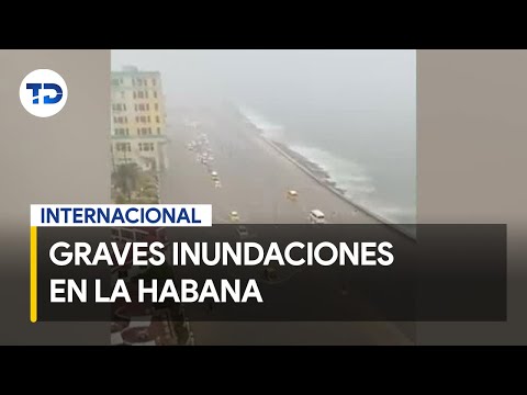 Fuertes lluvias provocaron graves inundaciones en La Habana