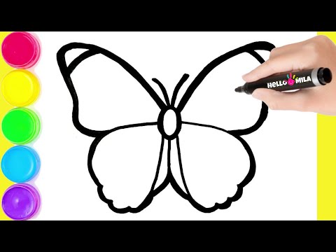 HowtoDrawaRainbowButterfl