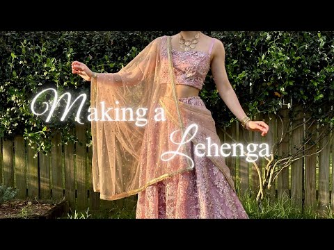 Making a Pink Lehenga | Sewing Vlog
