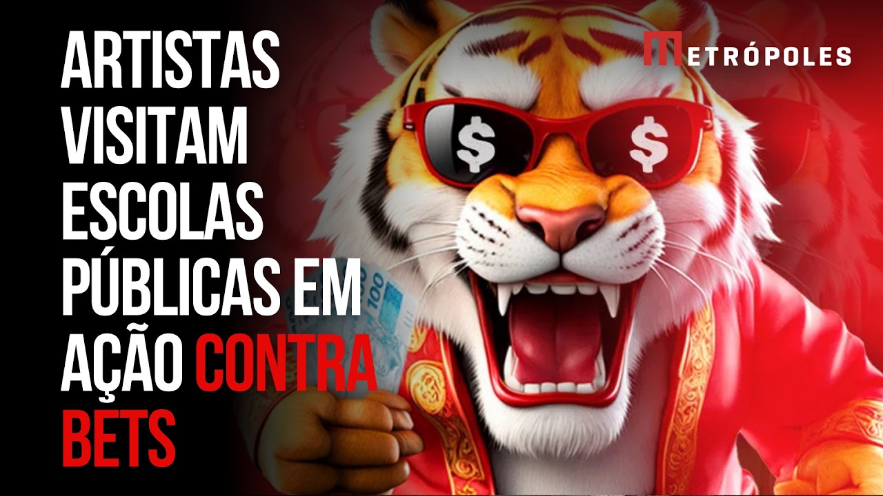 Artistas percorrem escolas públicas de São Paulo em campanha contra o Tigrinho