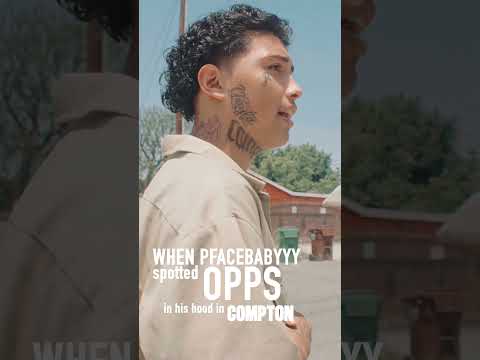 PFACEBABYYY spots OPP on his block in Compton California 🫣