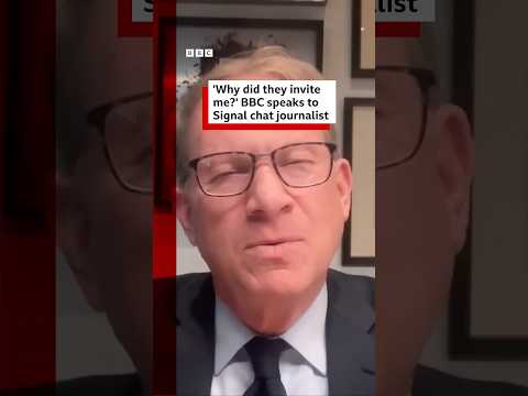 Signal chat journalist speaks to BBC. #Signal #Trump #BBCNews
