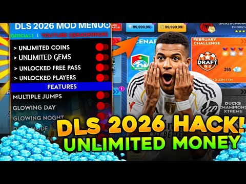 Dream League Soccer 2026 MOD APK v13.060 (VIP Unlimited Money, Gems) DLS 2026 MOD MENU Android iOS