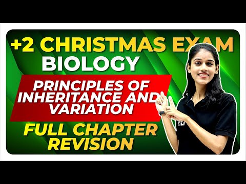 Plus Two Christmas Exam Biology | Principles of Inheritance and Variation |Full Chapter| Exam Winner