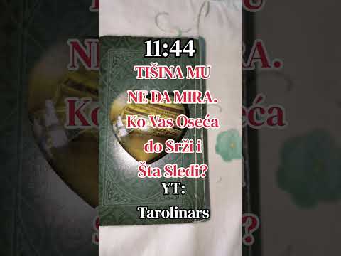 TIŠINA MU NE DA MIRA. Ko Vas Oseća do Srži i Šta Sledi? #tarot #tarotcards #tarotreading #love