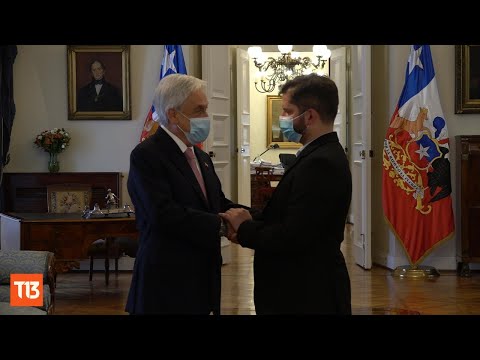 Piñera recibe en La Moneda al Presidente Electo Gabriel Boric