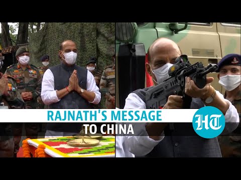 Watch: Weapon worship by Defence minister Rajnath Singh, & warning to China