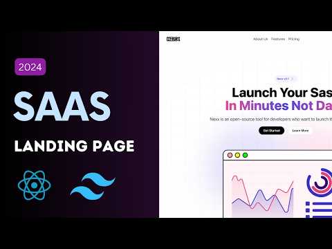 Build a SAAS Landing Page -  React Tutorial with Tailwind