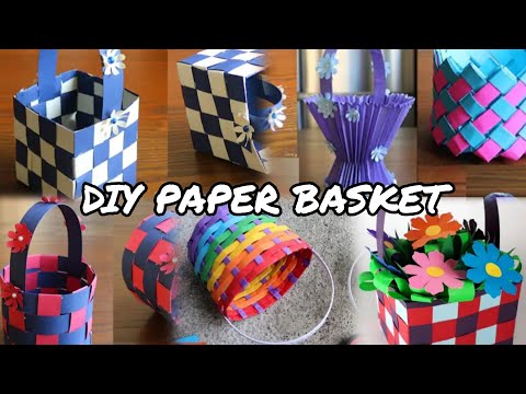 DIY Paper weaving basket || 5 minute craft ideas