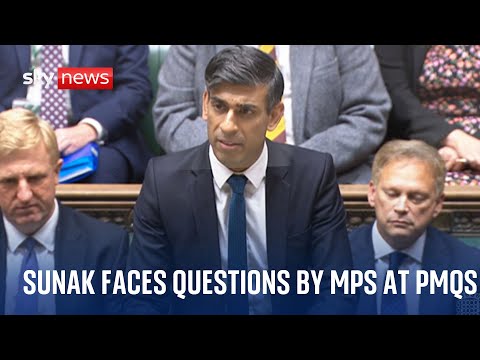 Watch live: UK Prime Minister Rishi Sunak faces questions by MPs at PMQs