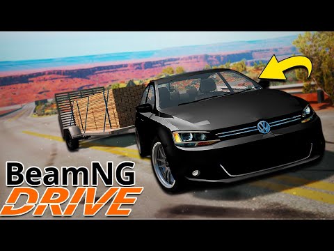 SUBINDO A SERRA DE JETTA TSI COM 1400Kg! BeamNG.drive