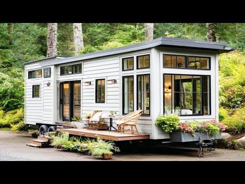 The luxurious and modern tiny house on wheels is gaining popularity in North America.