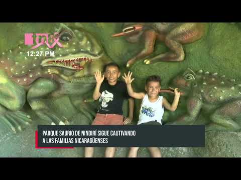 Familias Visitan el Parque Saurio en Nindirí: Una Aventura Prehistórica