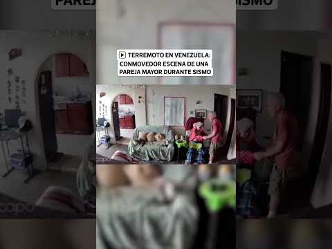 Terremoto en Venezuela: adulto mayor protege a su esposa durante fuerte sismo | El Comercio