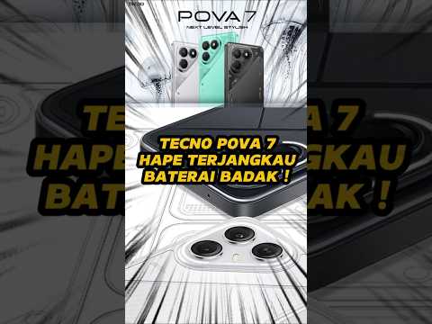 TECNO Perkenalkan POVA 7, Pakai Helio G100 Lagi?