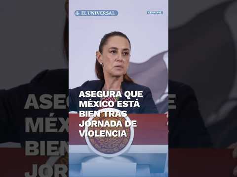 Concierto de Shakira muestra que la gente está bien: Sheinbaum tras muerte de “El Mencho” #shorts