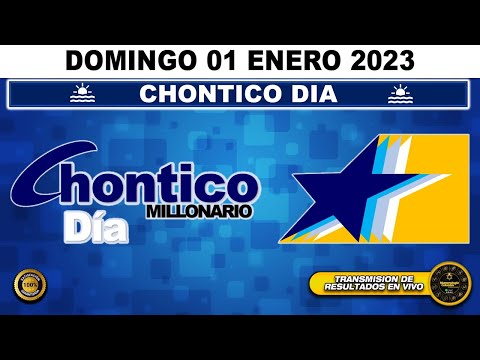 Resultado lotería CHONTICO DIA ?del DOMINGO 01 de ENERO de 2023 (ULTIMO SORTEO DE HOY) l