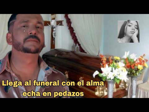 Luis Ángel El Flaco llega al funeral a darle el último adiós a su hija Maria Fernanda
