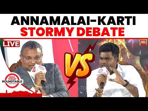 Tamil Nadu Election Debate LIVE: Annamalai Clashes with Karti Chidambaram | Annamalai Debate LIVE