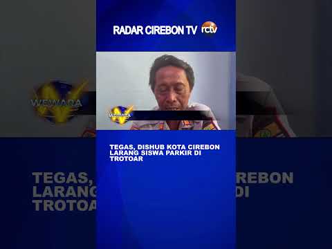 Tegas, Dishub Kota Cirebon Larang Siswa Parkir di Trotoar