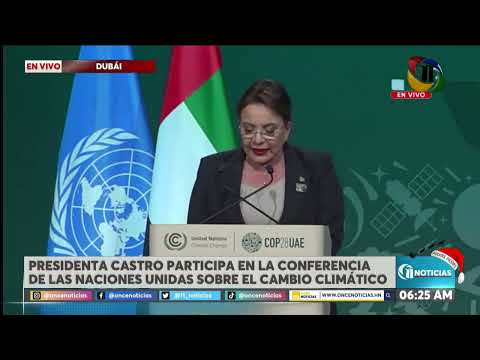 Presidenta Castro participa en la conferencia de las Naciones Unidas sobre el cambio climático