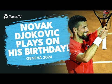 Novak Djokovic Faces Yannick Hanfmann On His 37th Birthday! | Geneva 2024 Match Highlights