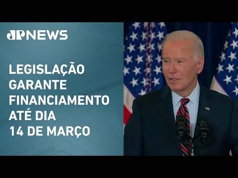 Joe Biden assina lei que evita paralisação dos serviços nos EUA