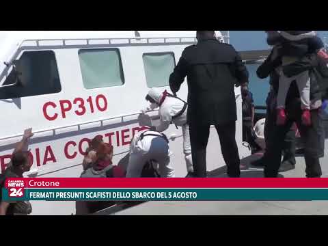 Crotone: Fermati presunti scafisti dello sbarco del 5 agosto