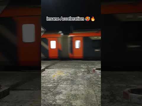 Insane acceleration of Saffron Vande Bharat Express 😈 #train #railway #indianrailways