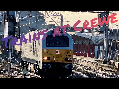 Trains at Crewe 26/1/23