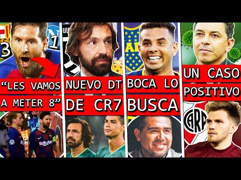 GOLAZO y ARENGA de MESSI+ PIRLO nuevo DT de CRISTIANO+ BOCA busca a CARDONA+ RIVER confirma un CASO?