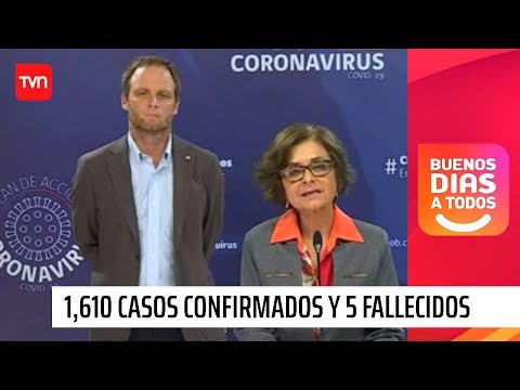 Coronavirus en Chile: 1610 casos confirmados y 5 fallecidos | Buenos días a todos