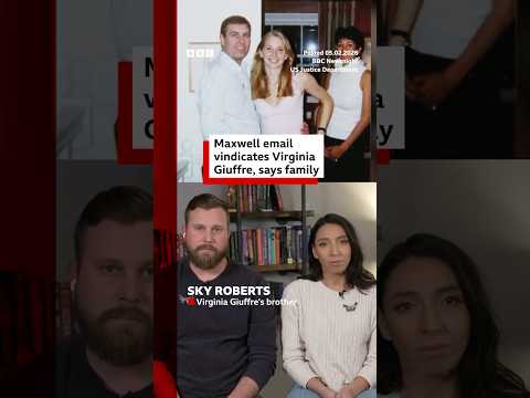 Ghislaine Maxwell email about Andrew photo vindicates Virginia Giuffre - family. #Epstein #BBCNews