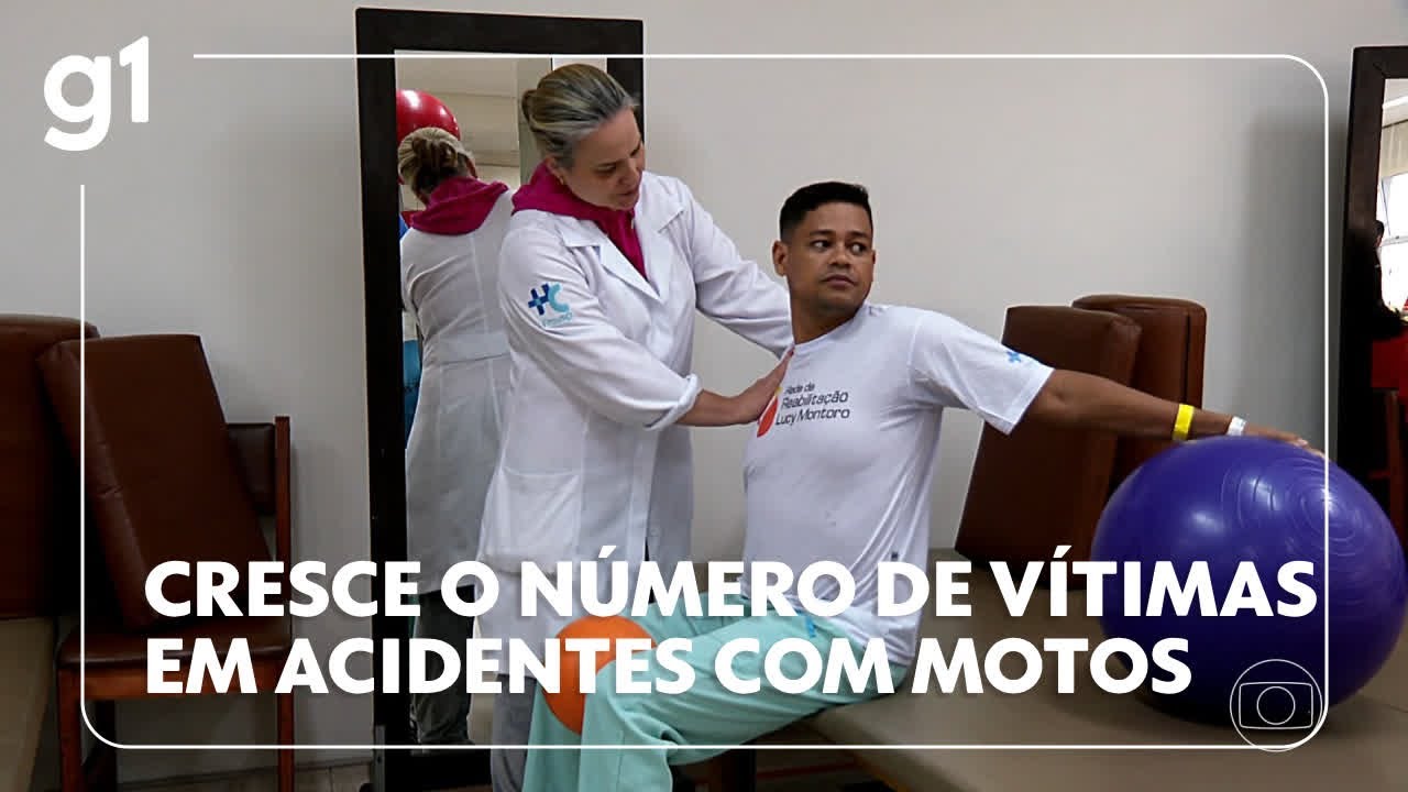 Mais da metade dos pacientes de reabilitação em SP sofreu acidentes de moto