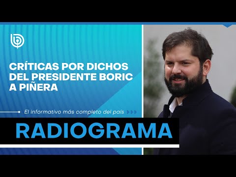 Críticas por dichos del presidente Boric a Piñera