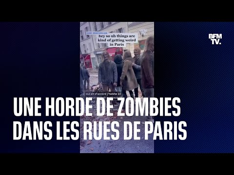 Paris: une horde de zombies dans les rues pour le tournage du spin-off de The Walking Dead