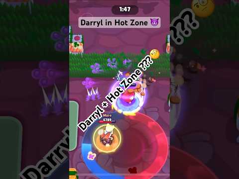 Darryl in Hot Zone 🔥 #brawlstars #brawl #supercell #phonkagressive #gaming #brawlstarsgame #creator
