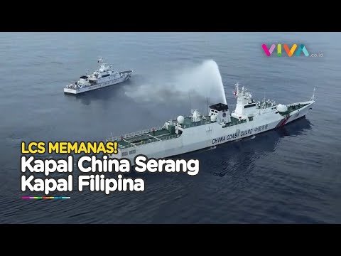 ASIA MENCEKAM! China Tembak Kapal Filipina, Terlibat Adu Meriam LCS?