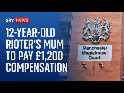 Mum of 12-year-old Manchester rioter ordered to pay £1,200 compensation