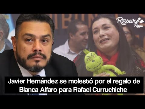 Diputado Javier Hernández critica a Blanca Alfaro por regalarle Grinch al fiscal Rafael Curruchiche