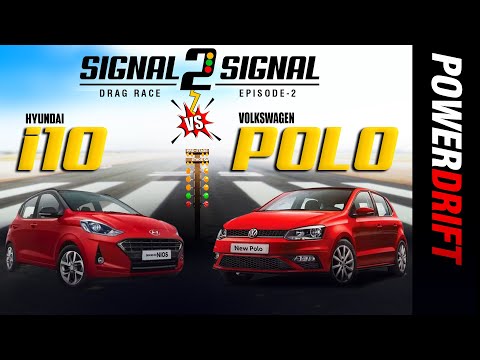 Volkswagen Polo vs Hyundai Grand i10 Turbo | Drag Race | Episode 2 | PowerDrift