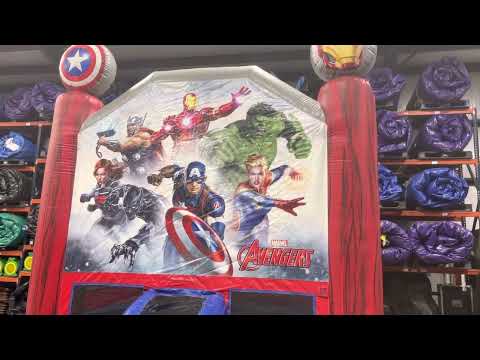 Avengers bounce house rental from About to Bounce inflatable rentals in New Orleans
